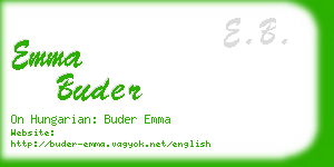 emma buder business card